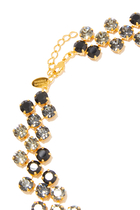 Livia Necklace, 18k Gold-Plated Metal & Swarovski Crystals